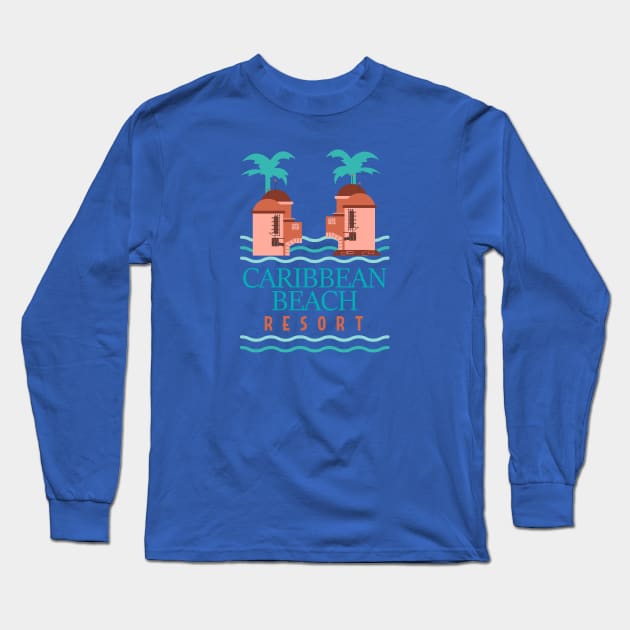 Caribbean Beach Resort II Long Sleeve T-Shirt by Lunamis